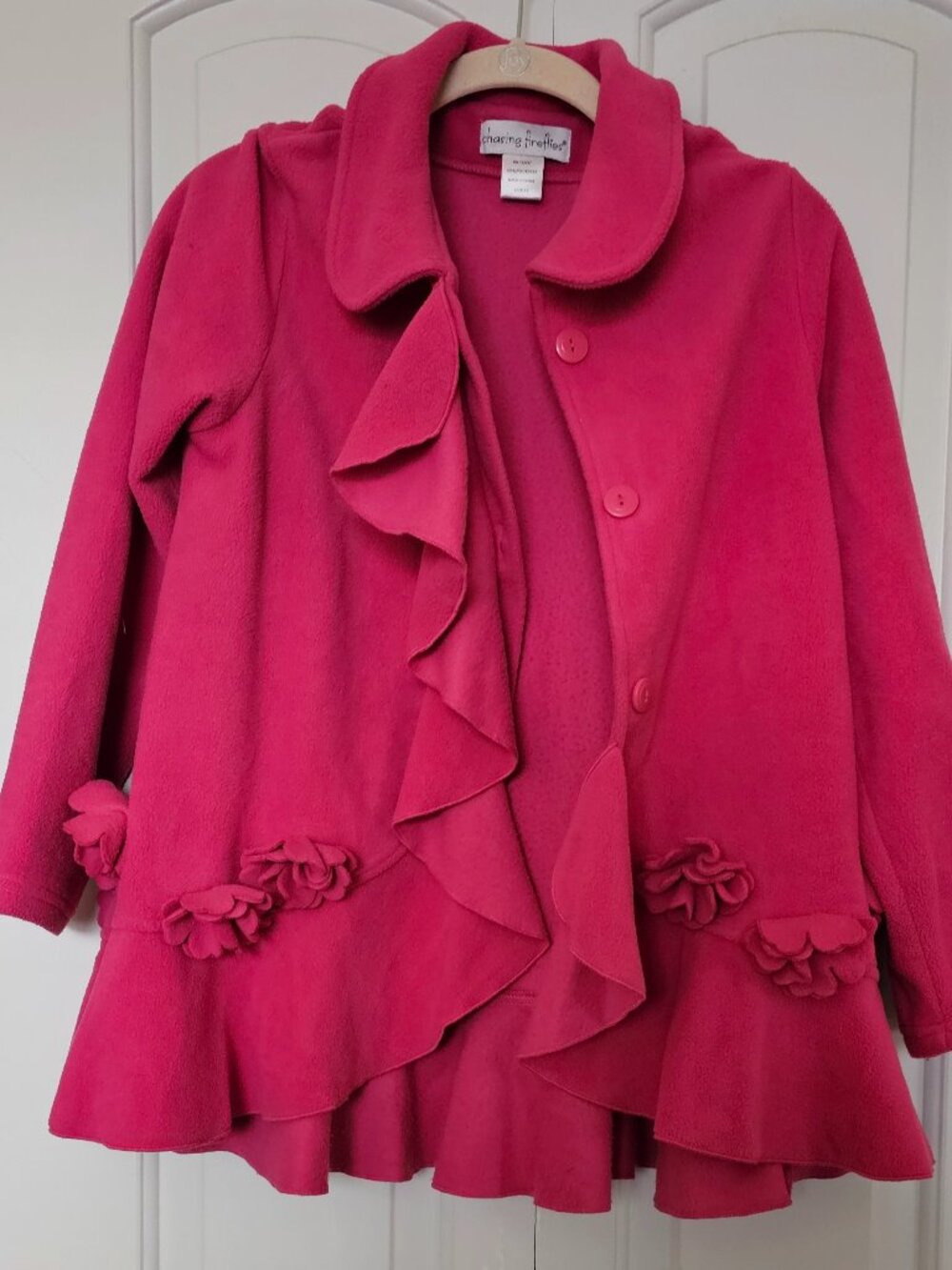 Chasing Fireflies Pea coat, fleece, size 12